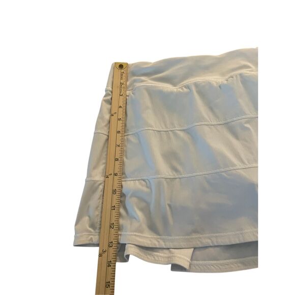 Lululemon Pace Rival Tall Tennis Skort White Size 10 Tall - Picture 5 of 16